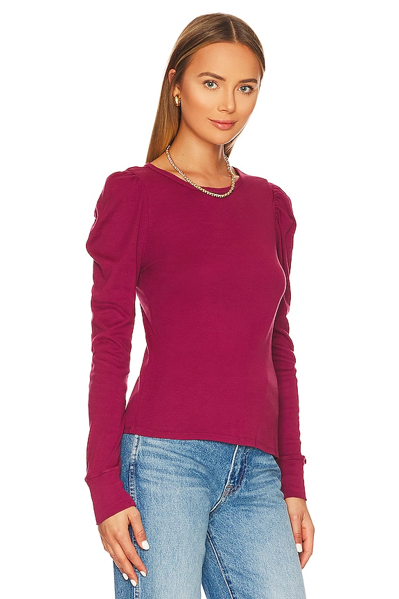 view 2 of 4 Ingrid Long Sleeve Top in Mulberry
