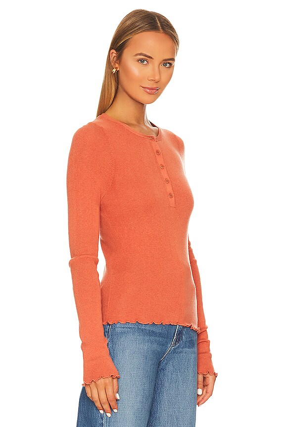 view 2 of 4 TOP HENLEY LAYTON in Burnt Orange