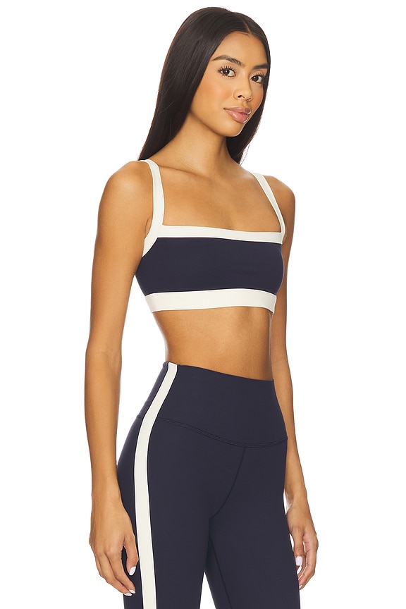 view 2 of 4 Monah Rigor Sports Bra in Indigo & Crme in Indigo & Creme