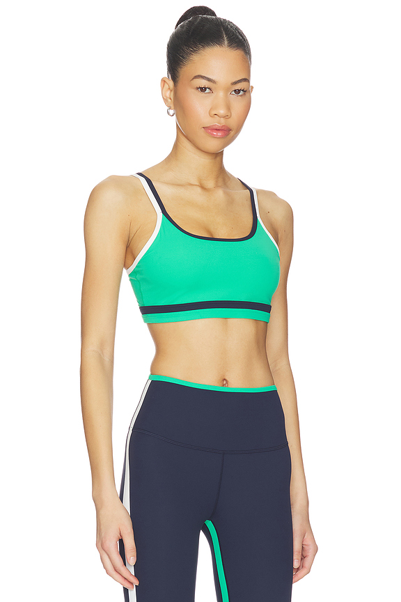 view 2 of 4 SUJETADOR DEPORTIVO DE DOBLE TIRANTE EVA in Spearmint & Indigo