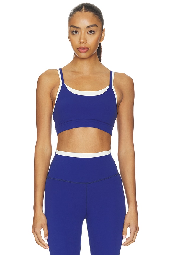 view 1 of 4 SUJETADOR DEPORTE ELLIAH AIRWEIGHT DOUBLE LAYER BRA in Cobalt & White