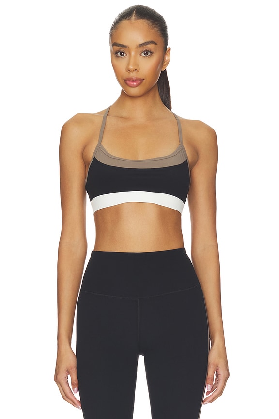view 1 of 4 Scottie Airweight Bra in Black & Lentil
