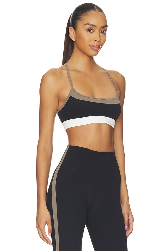view 2 of 4 Scottie Airweight Bra in Black & Lentil