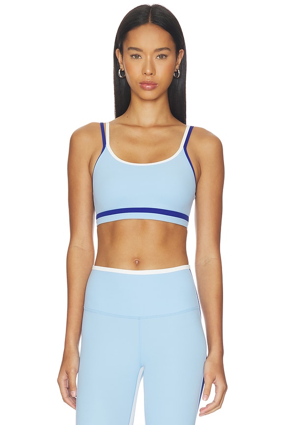 view 1 of 4 Eva Rigor Double Strap Bra in Skylight Blue & Cobalt