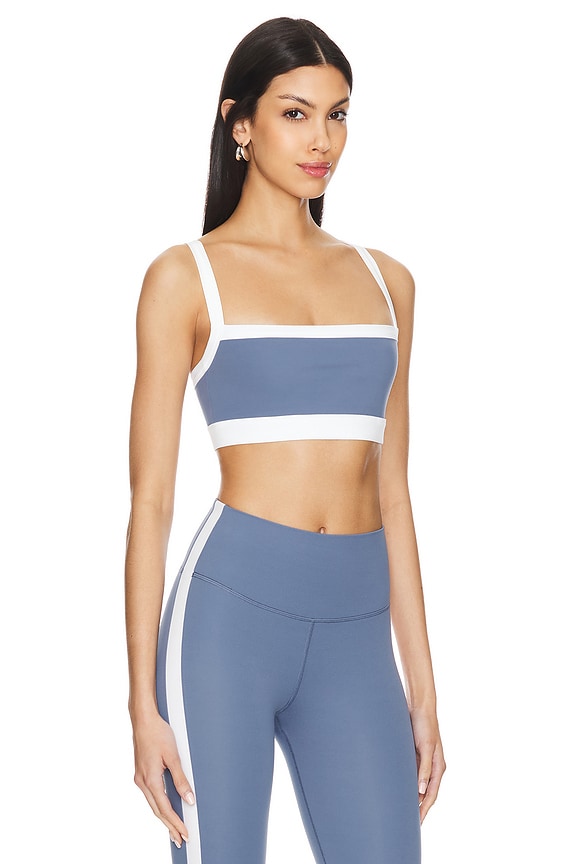 view 2 of 4 SUJETADOR MONAH RIGOR in Steel Blue & White