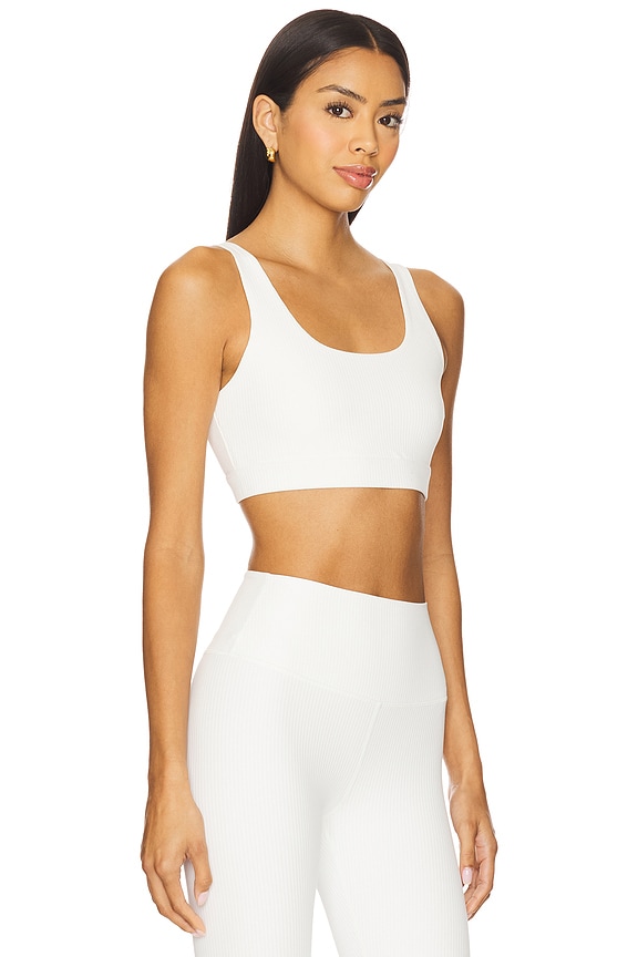 view 2 of 4 Airweight Rib Sports Bra in White