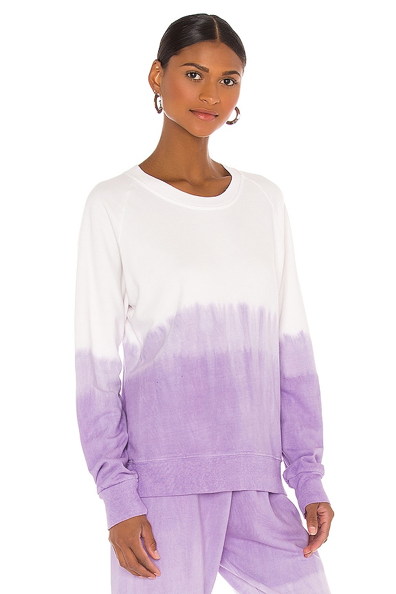 view 2 of 4 TILDA スウェットシャツ in Off White & Lavender Dip Dye
