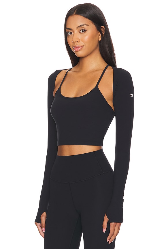 view 2 of 4 Shiri Airweight Shrug in Black