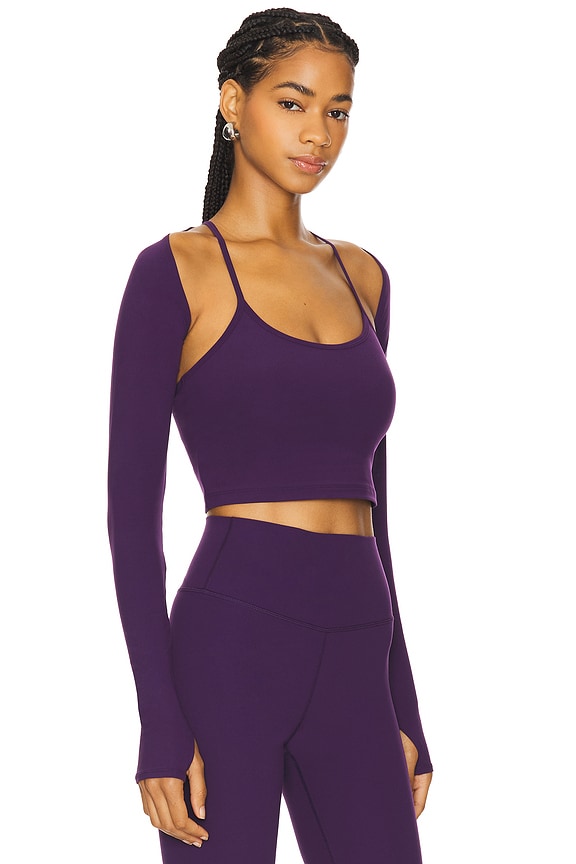 view 2 of 4 Shiri Airweight Shrug in Black Currant