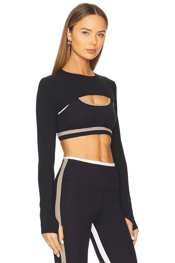 view 2 of 4 Amelia Airweight Lite Shrug in Black