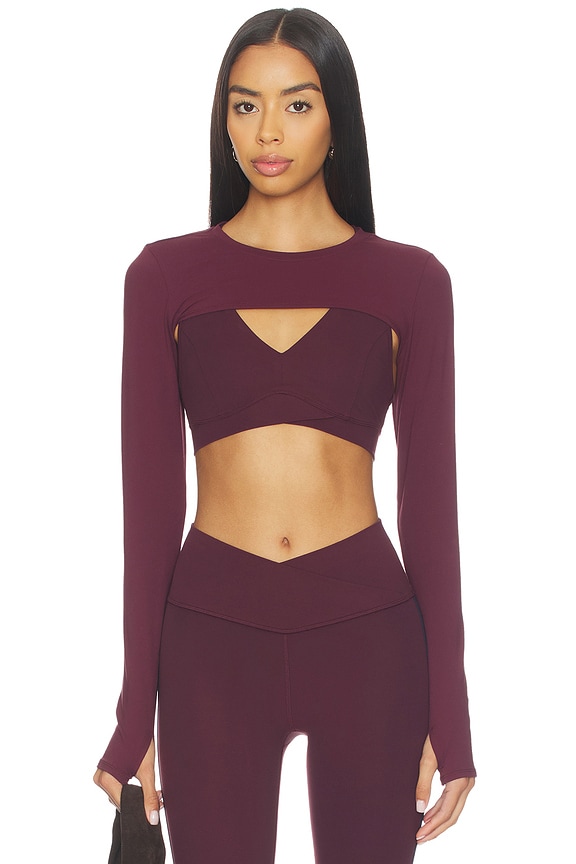 view 1 of 4 CACHE-ÉPAULES AMELIA AIRWEIGHT LITE in Dark Cherry