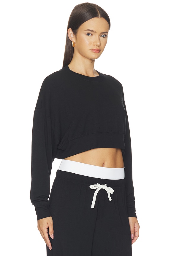 view 2 of 4 Noah Crop Sweatshirt in Black