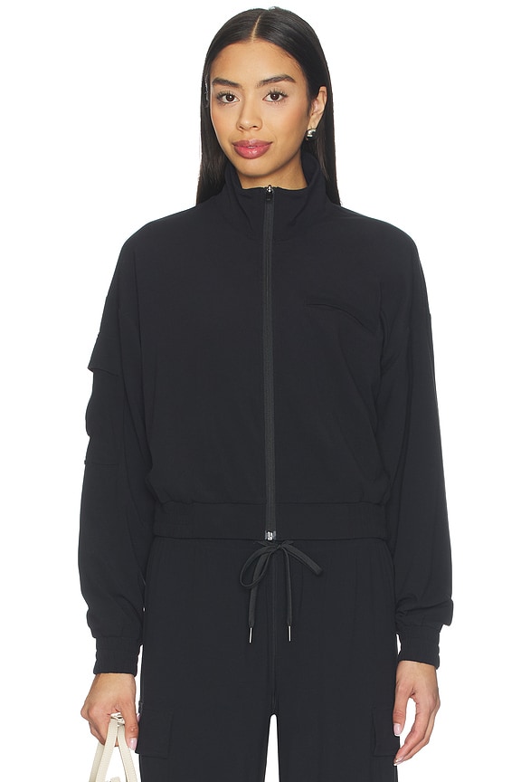 view 2 of 5 Peaches Airweight Cargo Jacket in Black