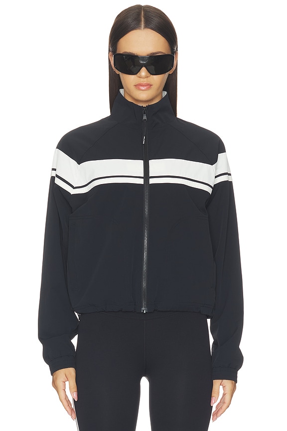 view 2 of 5 Morrison Track Jacket in Black & Creme