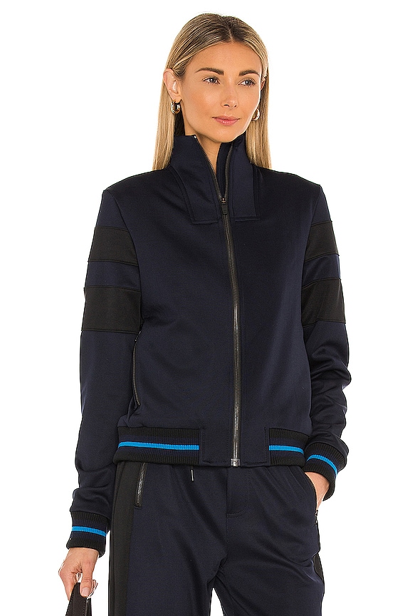 view 2 of 5 Ludwig Track Jacket in Indigo & Black
