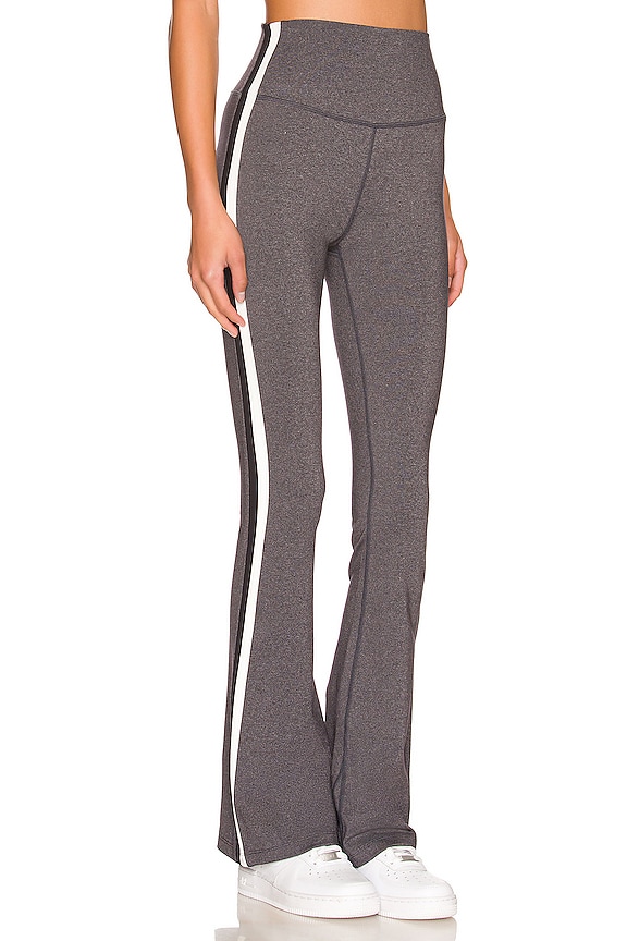 view 2 of 4 LEGGINGS FLARE RAQUEL in Heather Grey, White, & Black
