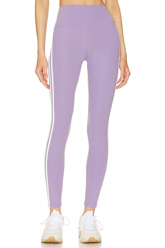 view 1 of 4 Ella Airweight Legging in Pale Lavender & White