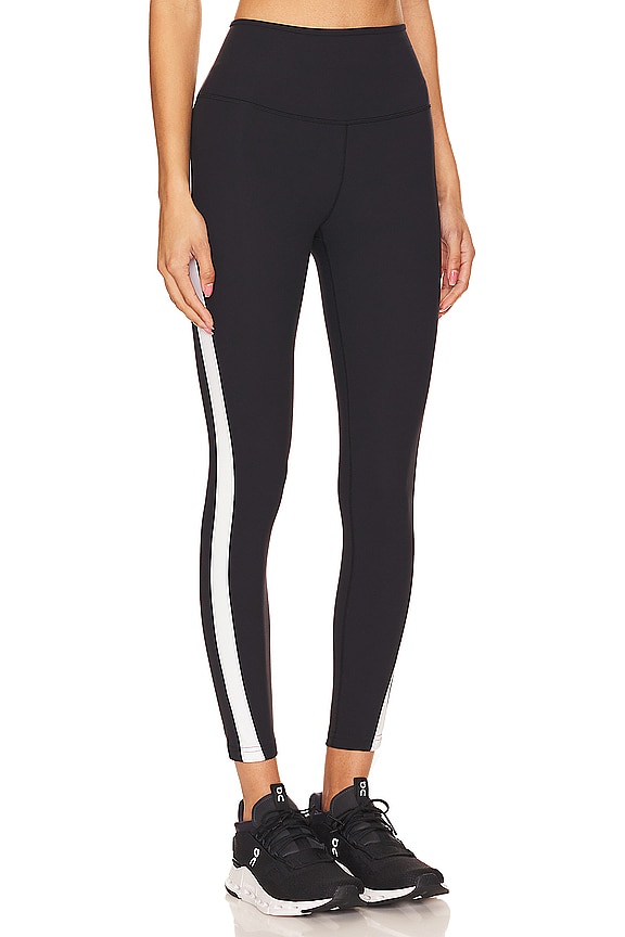view 2 of 5 Miles High Waist Rigor Crop Legging in Black & White