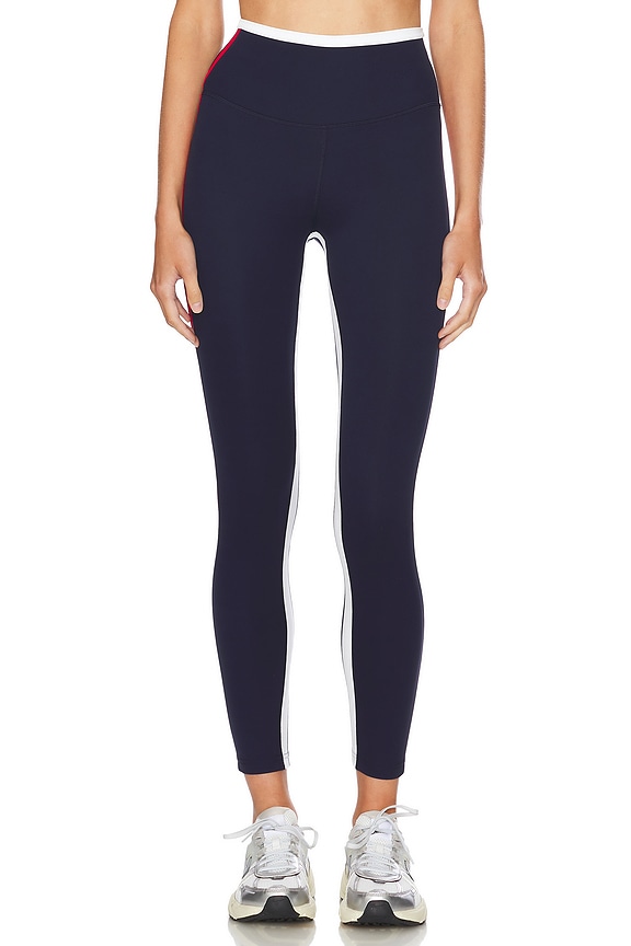 view 2 of 7 Sammy High Waist Rigor Legging in Indigo & White
