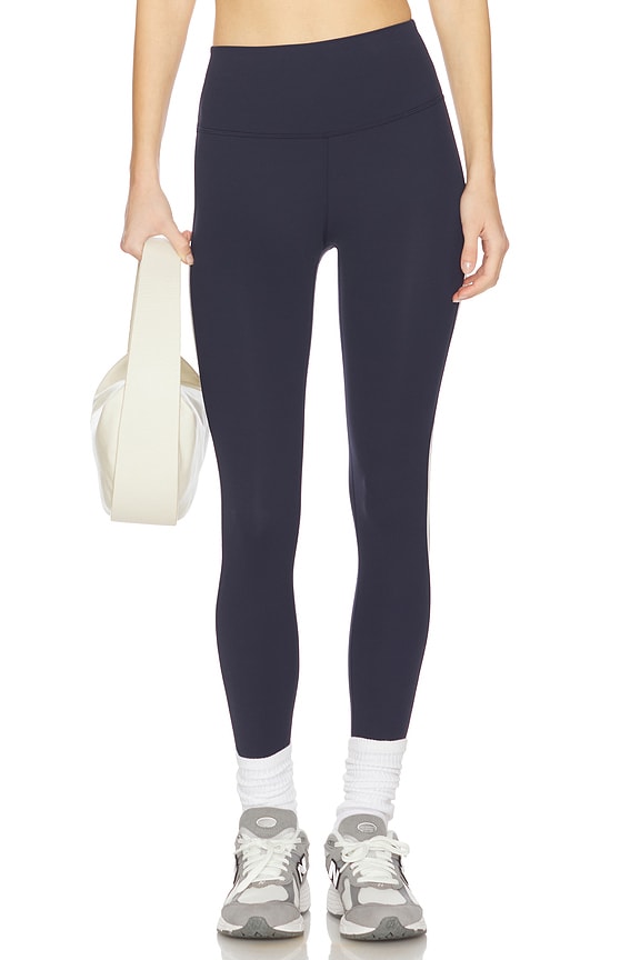 view 2 of 6 Clare High Waist Rigor 7/8 Legging in Indigo & White