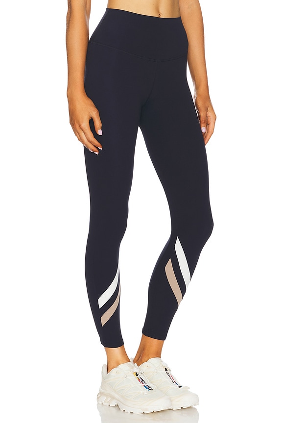 view 2 of 6 Chevron Air Weight High Waist 7/8 Legging in Indigo & Latte