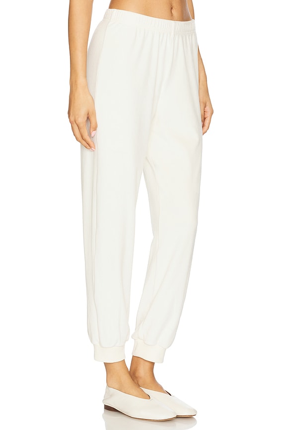 view 2 of 6 Rhys Velour Jogger in Creme