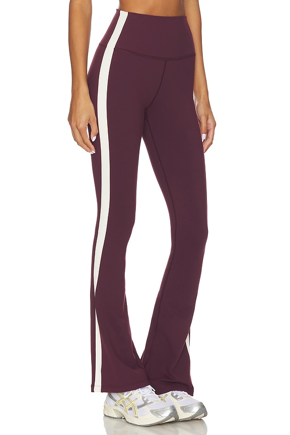 view 2 of 6 LEGGINGS RAQUEL in Dark Cherry & Creme