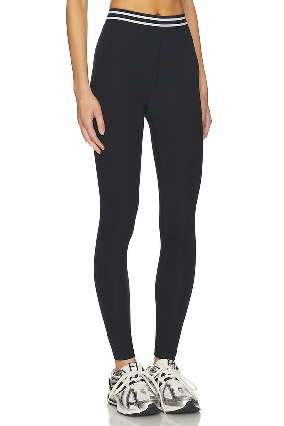 view 2 of 6 Bailey High Waist Active Rib 7/8 Legging in Black