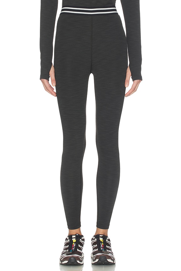 view 1 of 6 Bailey High Waist Active Rib 7/8 Legging in Heather Graphite