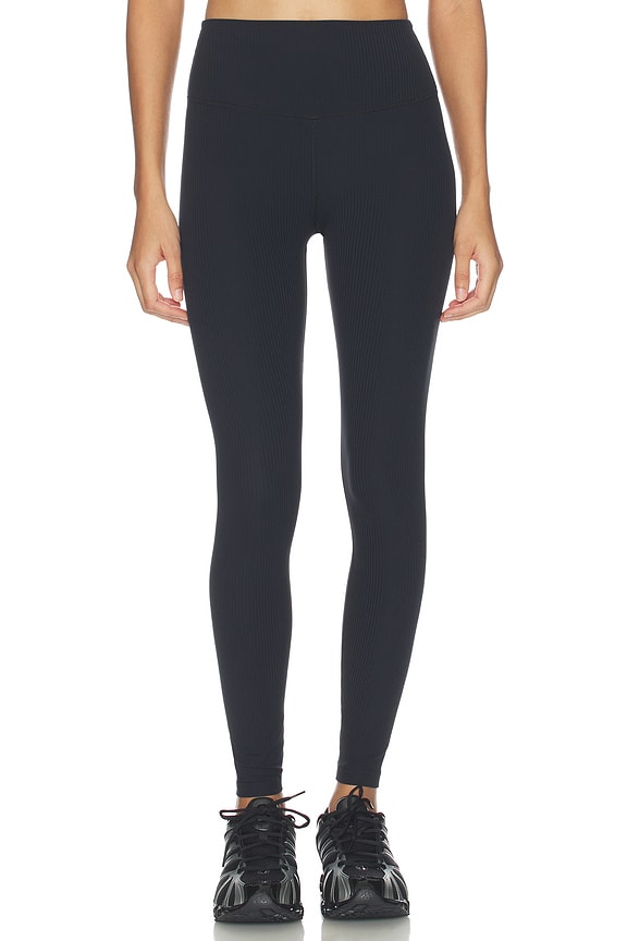 view 1 of 6 Airweight Rib High Waist 7/8 Legging in Black