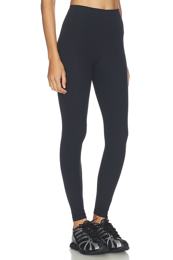 view 2 of 6 Airweight Rib High Waist 7/8 Legging in Black