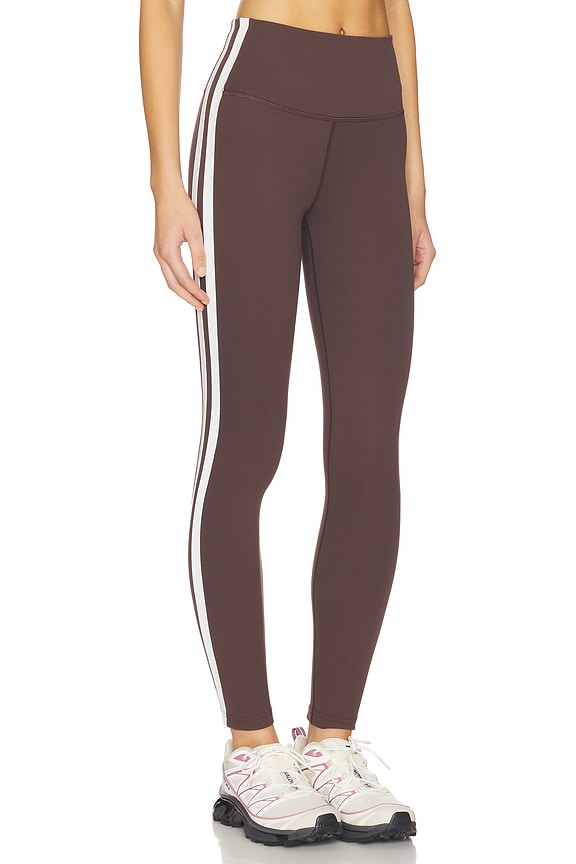 view 1 of 7 LEGGING 7/8 BIANCA HIGH WAIST RIGOR 7/8 in Dark Chocolate & White