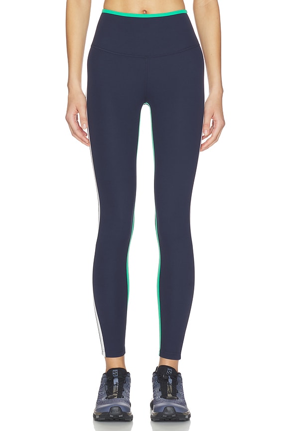 view 2 of 6 LEGGINGS 7/8 TAILLE HAUTE SAMMY in Indigo & Spearmint