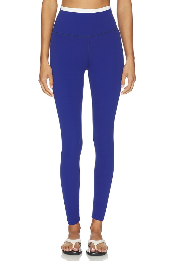 view 1 of 6 Dual High Waist Airweight 7/8 Legging in Cobalt & White