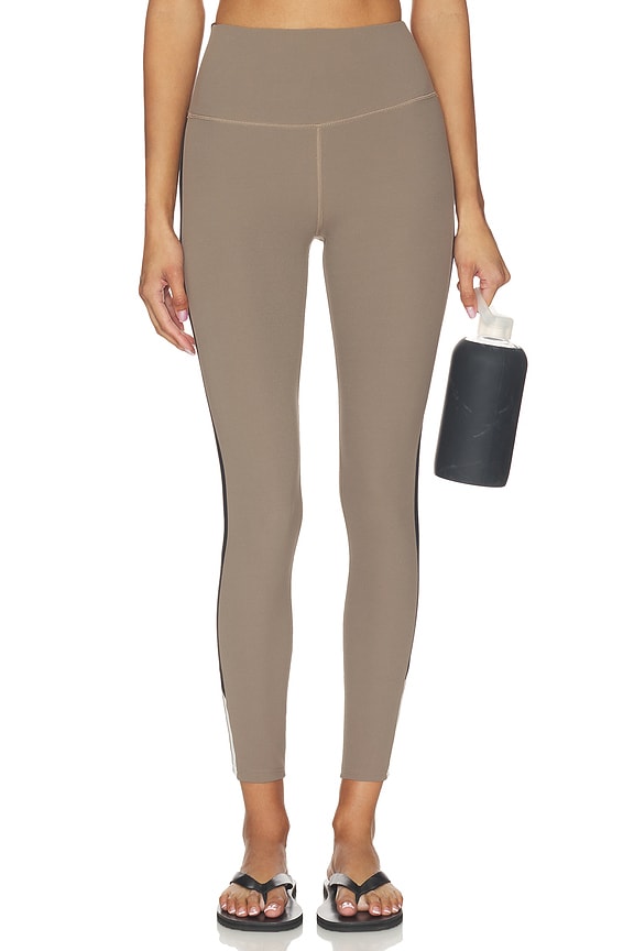 view 2 of 5 Layla Airweight High Waist 7/8 Legging in Lentil & Black