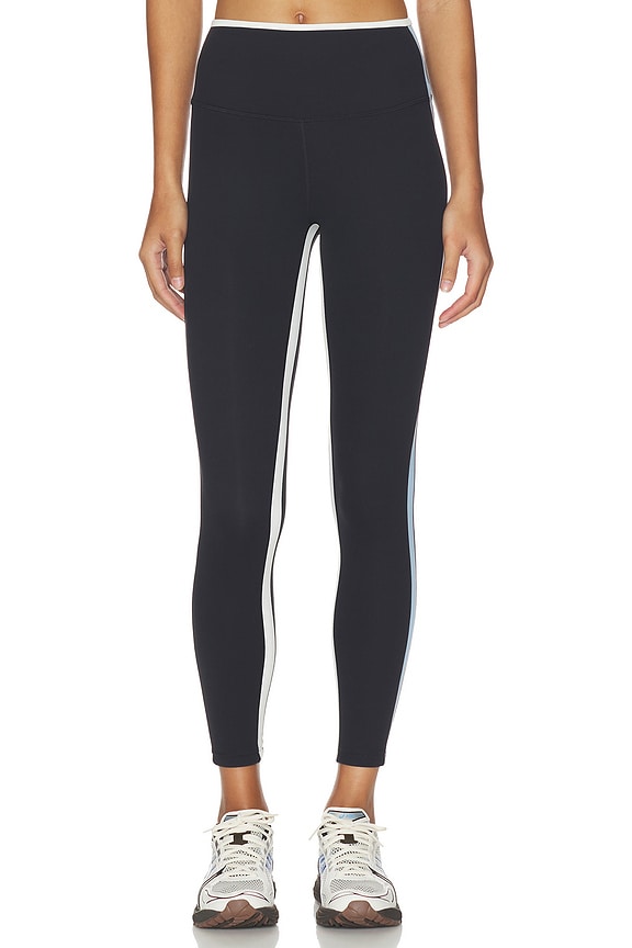 view 2 of 7 Sammy High Waist Rigor 7/8 Legging in Black & Skylight