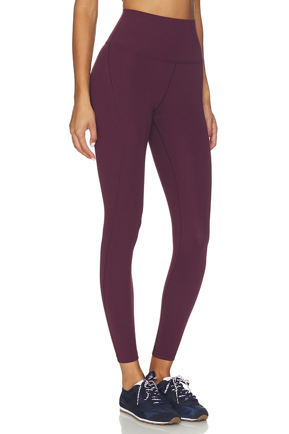 view 2 of 6 Airweight Highwaist Legging With Pocket in Dark Cherry