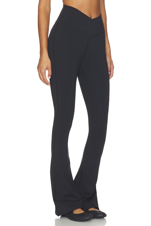 view 2 of 6 Raquel Crossover Supplex Flare 32 Legging in Black