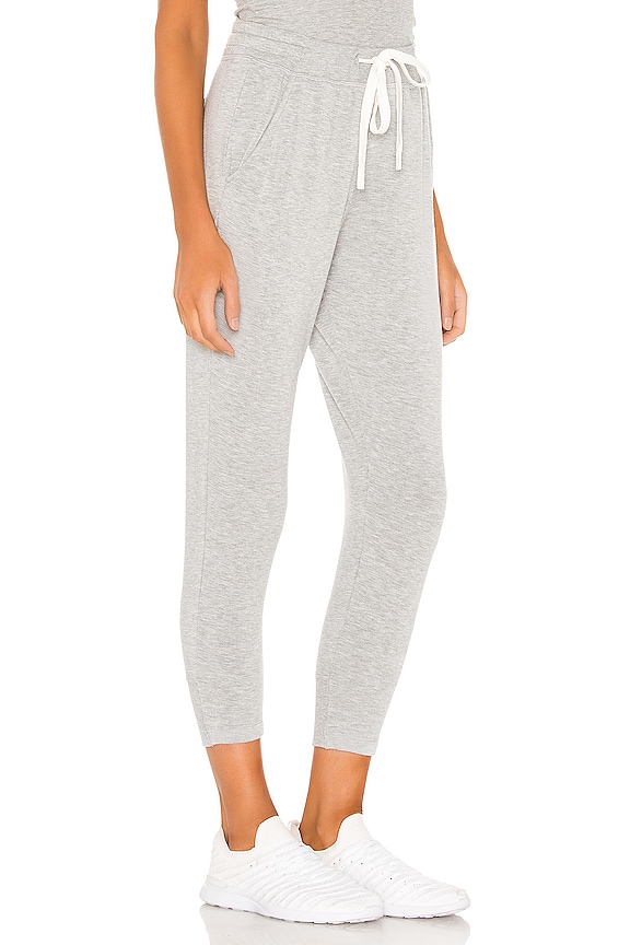 view 2 of 4 Reena 7/8 Fleece Sweatpant in Heather Grey