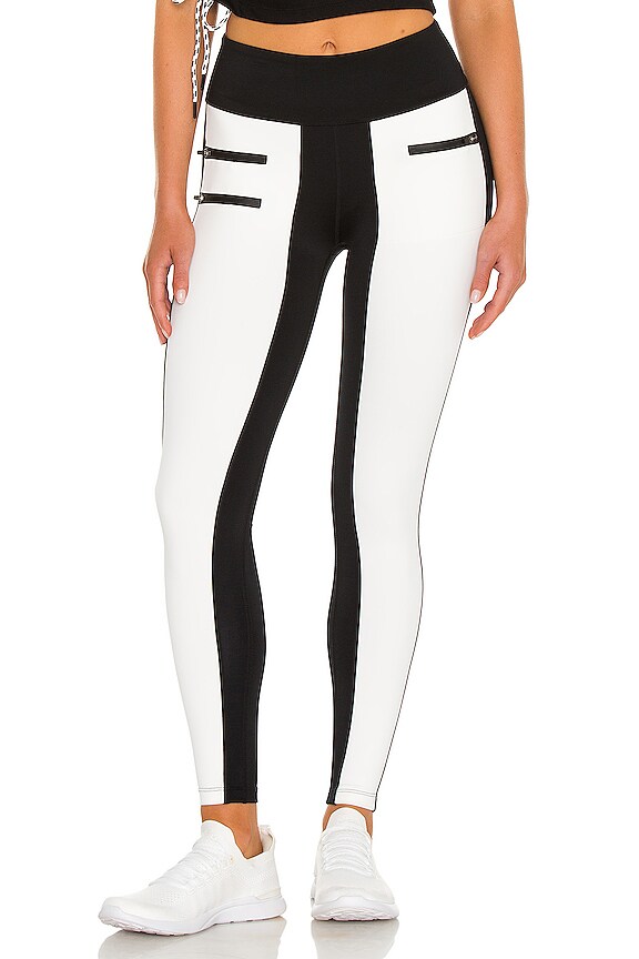 view 2 of 5 Nikita Regular Rise Techflex 7/8 Legging in Off White & Black