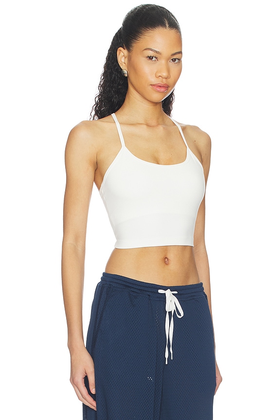 view 2 of 4 Airweight Crop Tank Top in White