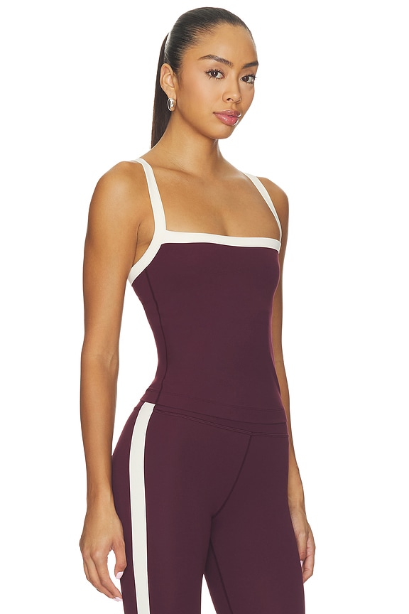 view 2 of 4 x REVOLVE Monah Rigor Tank Top in Dark Cherry & Creme