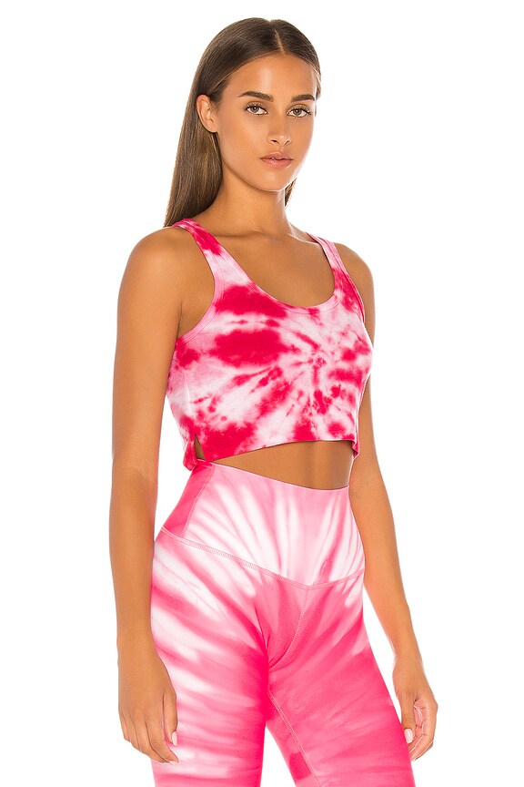 view 2 of 4 Lynne Cropped Tank in Pink Tie Dye