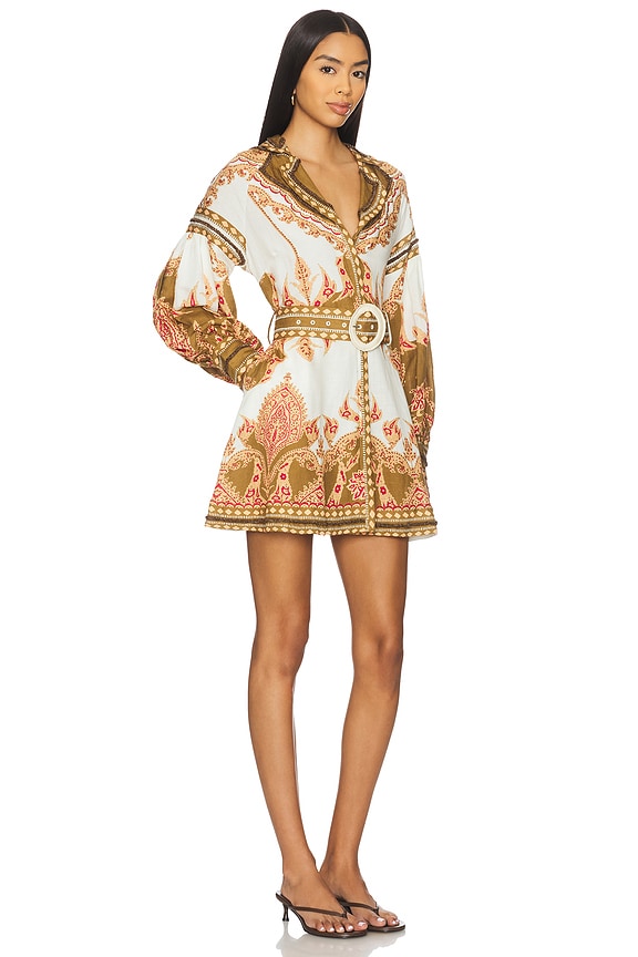 view 2 of 3 VESTIDO FLORISTA in Olive Green