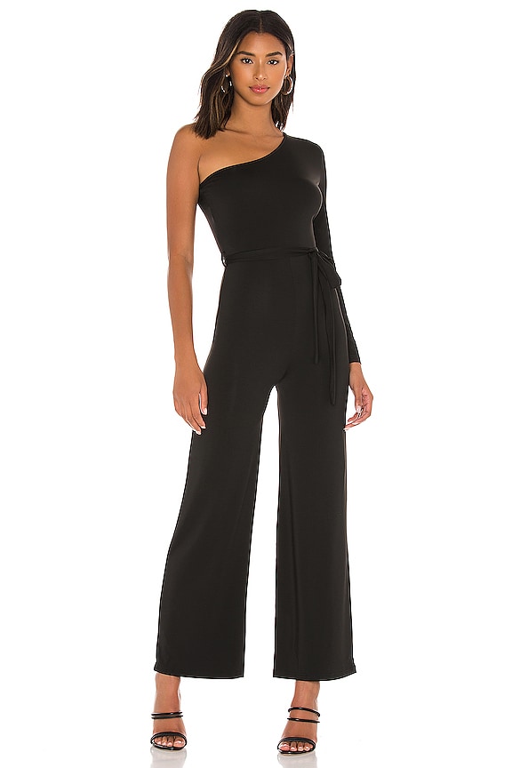 view 1 of 3 One Shoulder Jumpsuit in Black