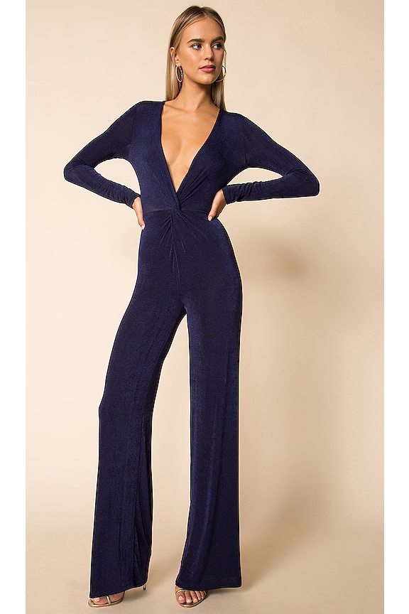 Deep V Jumpsuit