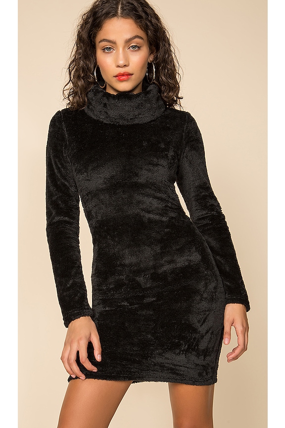 view 1 of 4 Turtleneck Bodycon Dress in Black