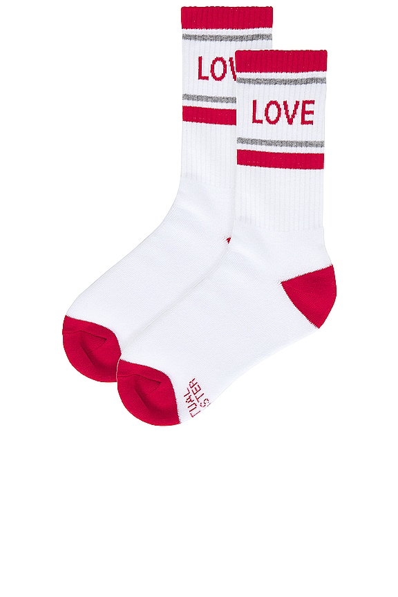 view 2 of 4 Love Crew Sock in White