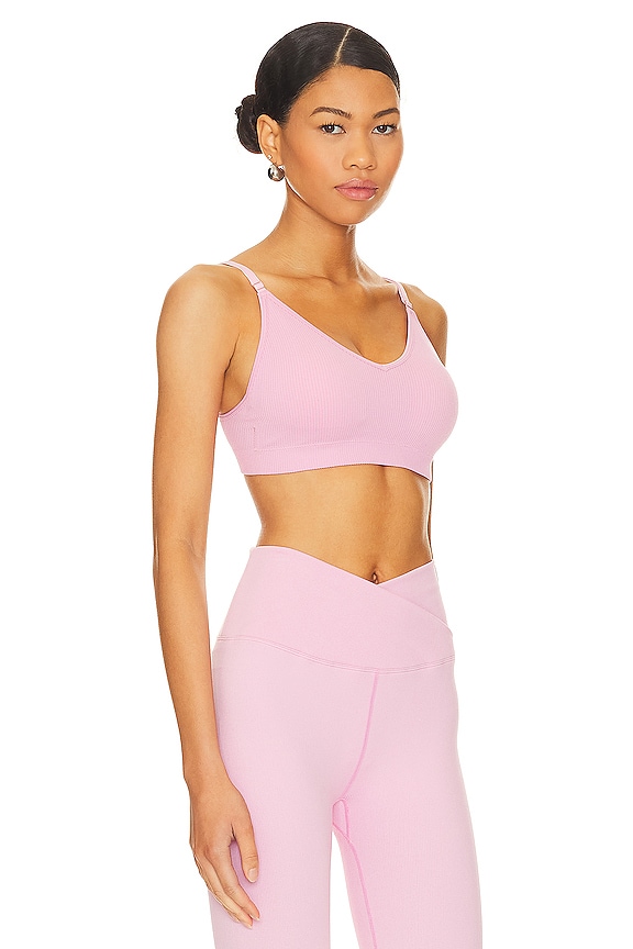 view 2 of 4 Destiny Seamless Triangle Sports Bra in Candy Pink