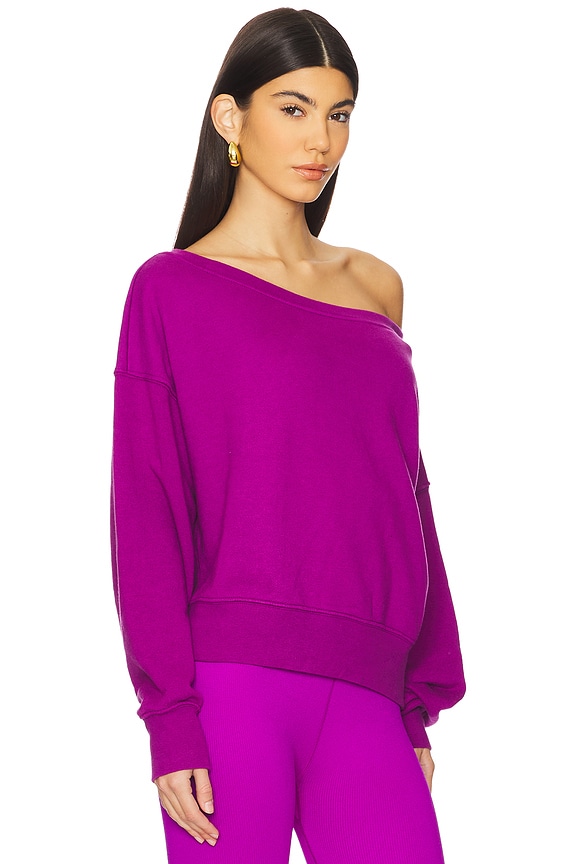 view 2 of 4 La Vida Off Shoulder in Electric Amethyst
